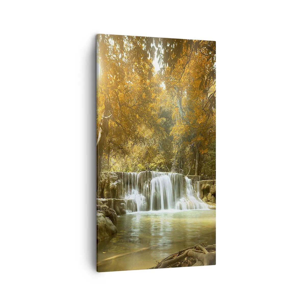 Bild auf Leinwand - Leinwandbild - Parkkaskade - 45x80 cm
