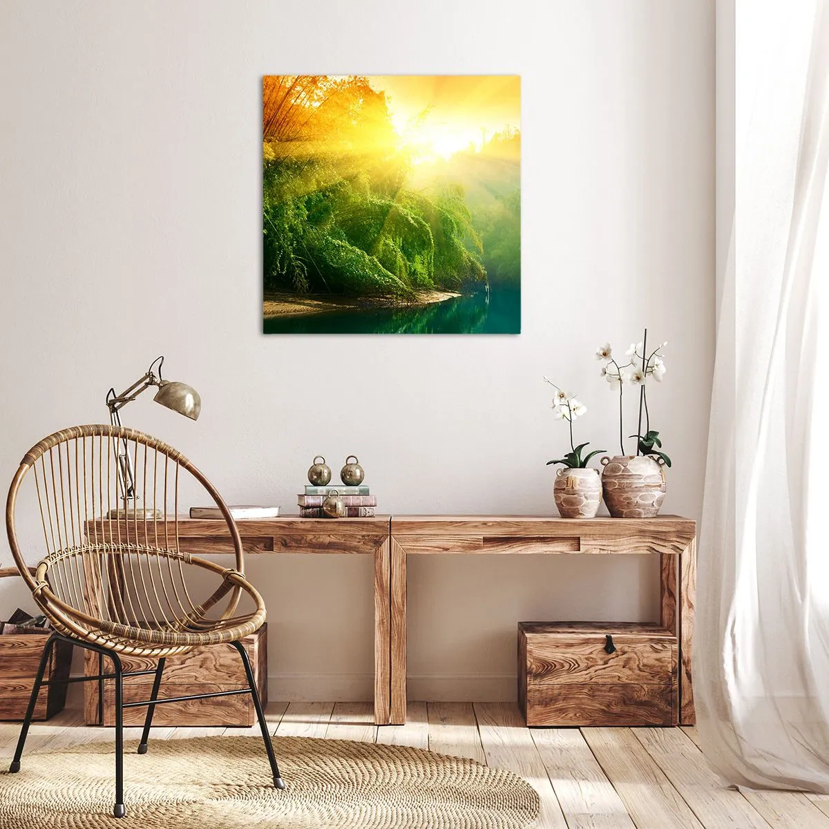 Bild auf Leinwand - Leinwandbild - In Sonne und Schatten ertrinken - 60x60 cm