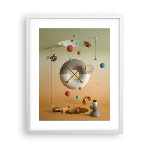 Poster in einem weißen Rahmen - Alles kann passieren - 40x50 cm