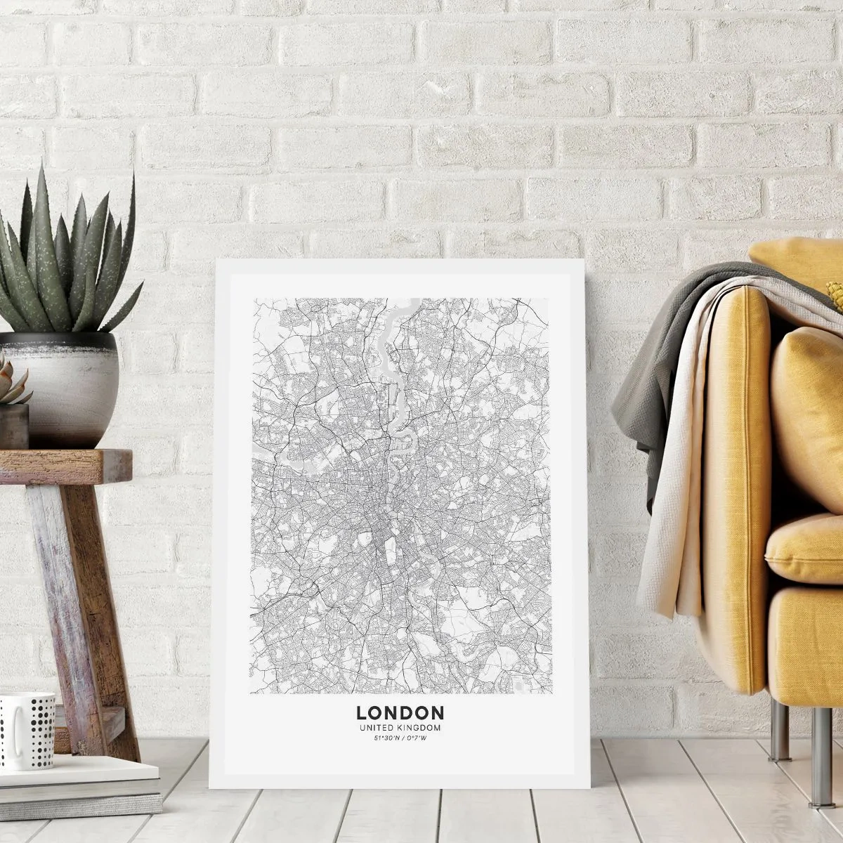 Poster - Karte des Labyrinths von London - 70x100 cm