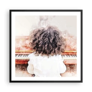 Poster in einem schwarzem Rahmen - In der neuen Welt - 60x60 cm