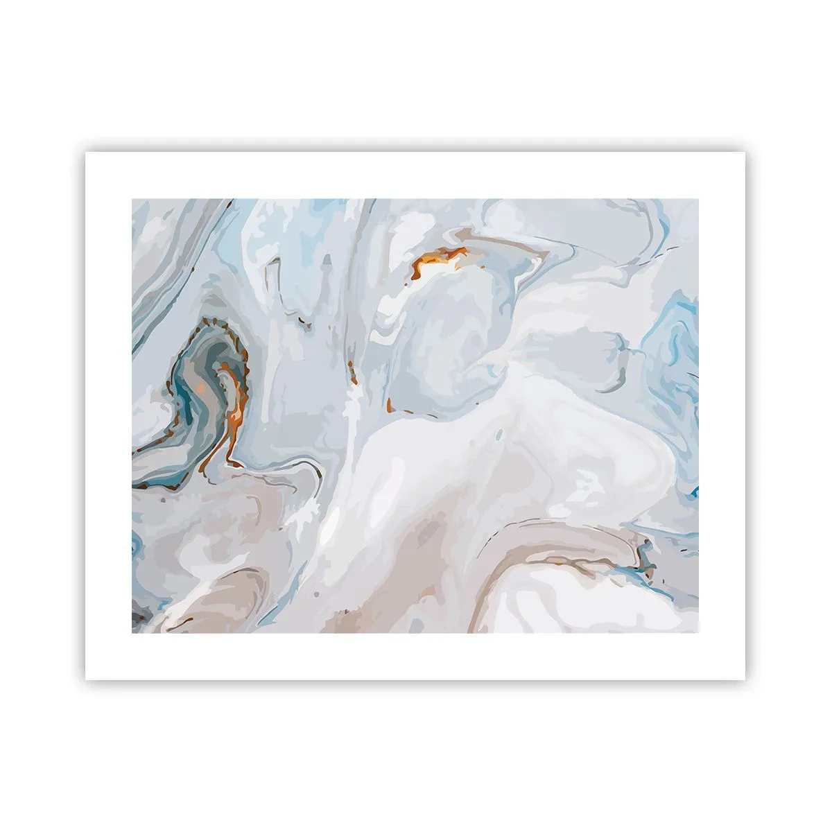 Poster - Das Weiß wird erhoben - 50x40 cm