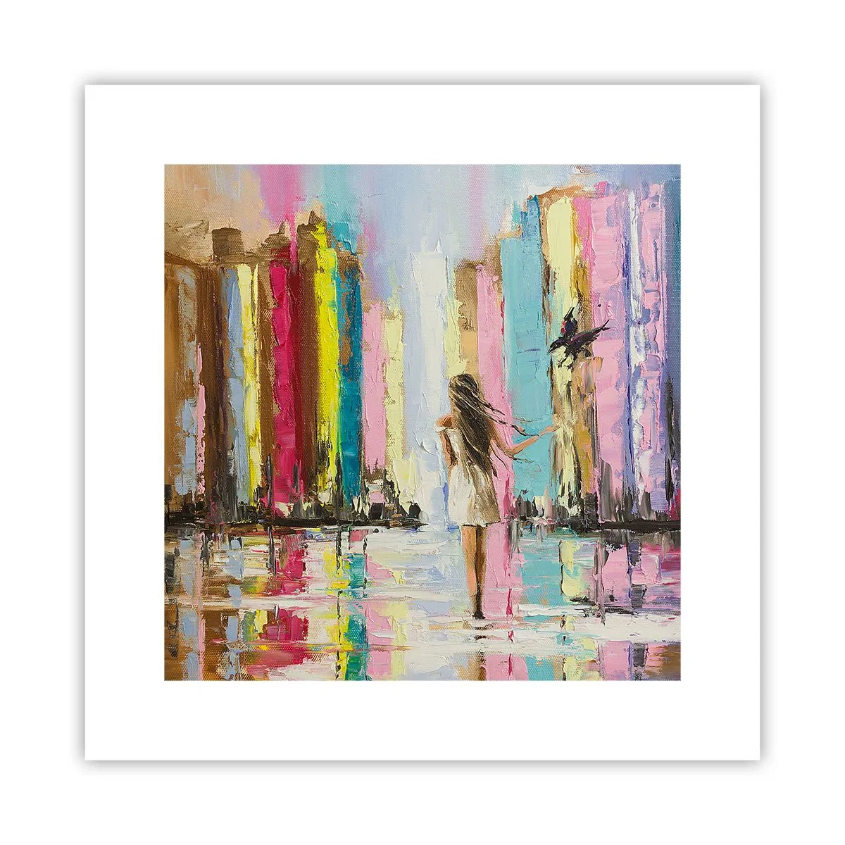 Poster - Folge mir - 30x30 cm