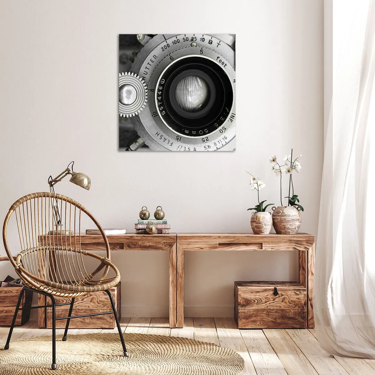 Bild auf Leinwand - Leinwandbild - Eine Story über Hollywood - 60x60 cm