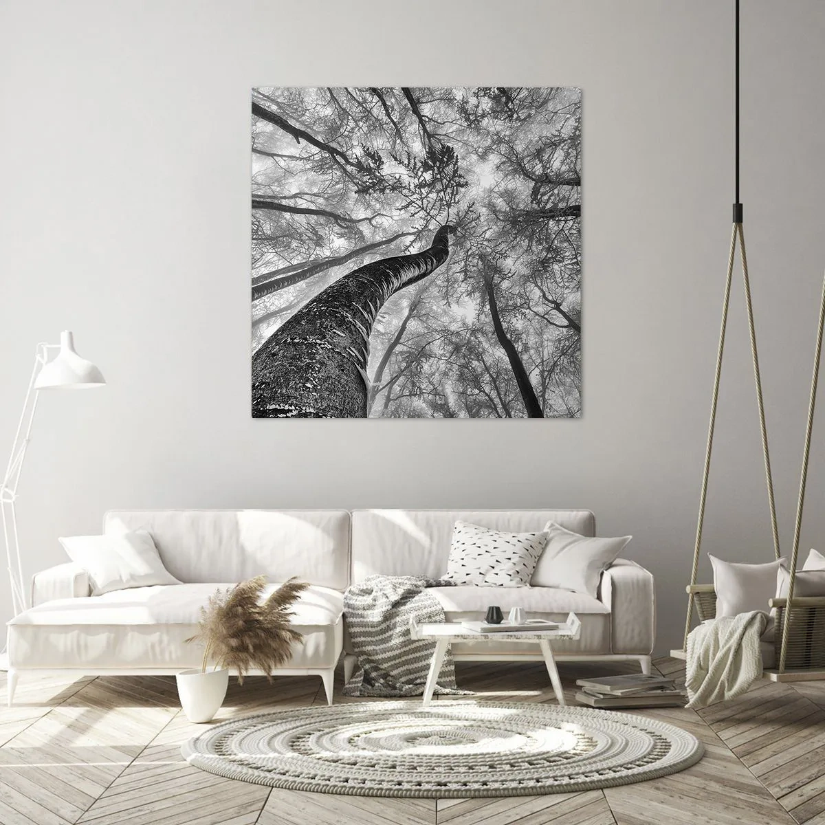 Bild auf Leinwand - Leinwandbild - Rennen zum Licht - 30x30 cm