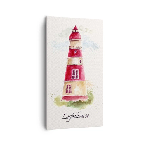 Bild auf Leinwand - Leinwandbild - Das Wetter ringsum ist immer gut - 45x80 cm