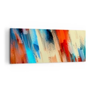 Bild auf Leinwand - Leinwandbild - Eine Kaskade von Farben - 100x40 cm