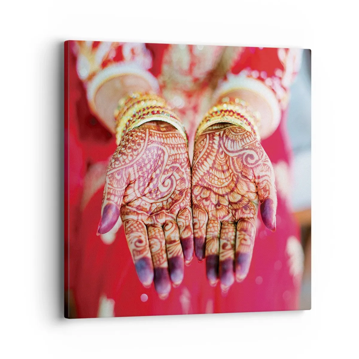 Bild auf Leinwand - Leinwandbild - Bereit, das Glück zu fangen? - 40x40 cm