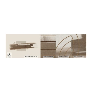 Fototapeten Muster Premium Canvas - Ein Hauch von Grau - Abstraktion, Stück, Moderne Kunst - 100x30 cm