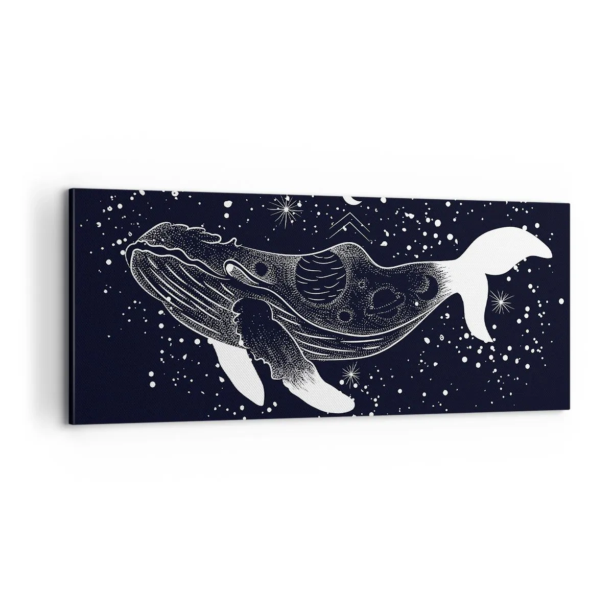 Bild auf Leinwand - Leinwandbild - Im Ozean des Universums - 100x40 cm