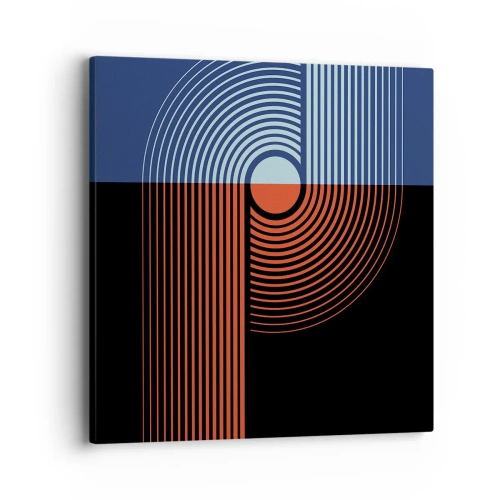 Bild auf Leinwand - Leinwandbild - In einer geometrischen Umarmung - 40x40 cm