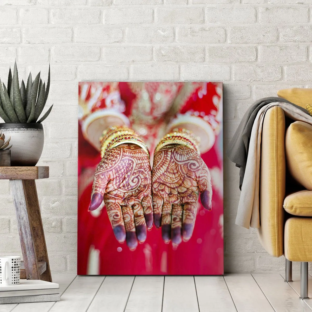 Bild auf Leinwand - Leinwandbild - Bereit, das Glück zu fangen? - 55x100 cm