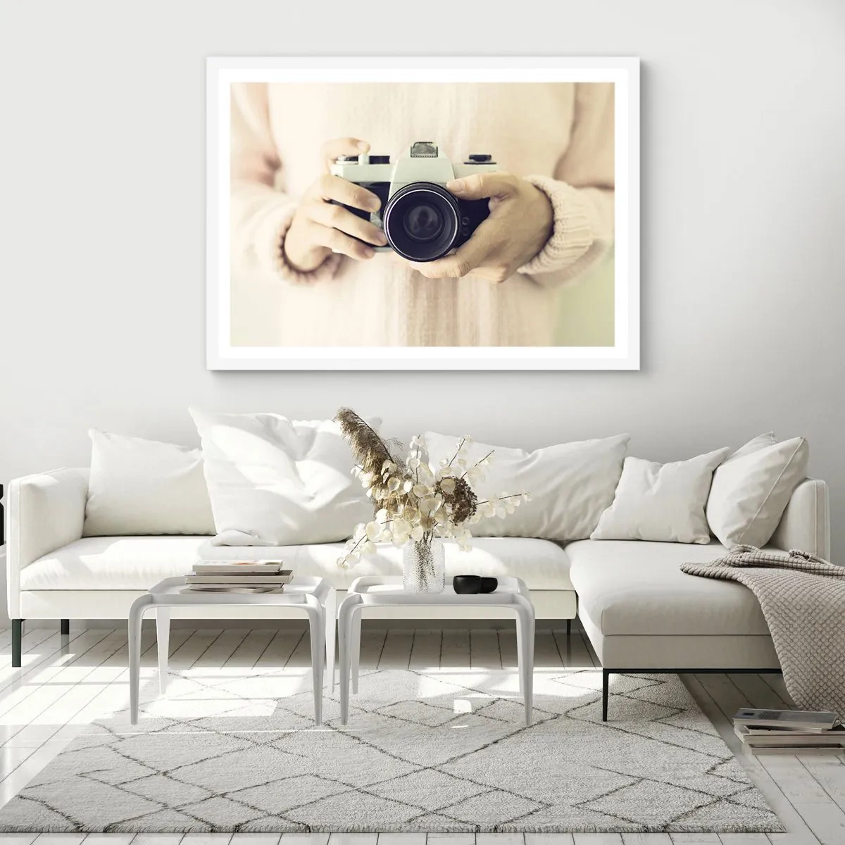 Poster in einem weißen Rahmen - Um mehr zu sehen ... - 70x50 cm