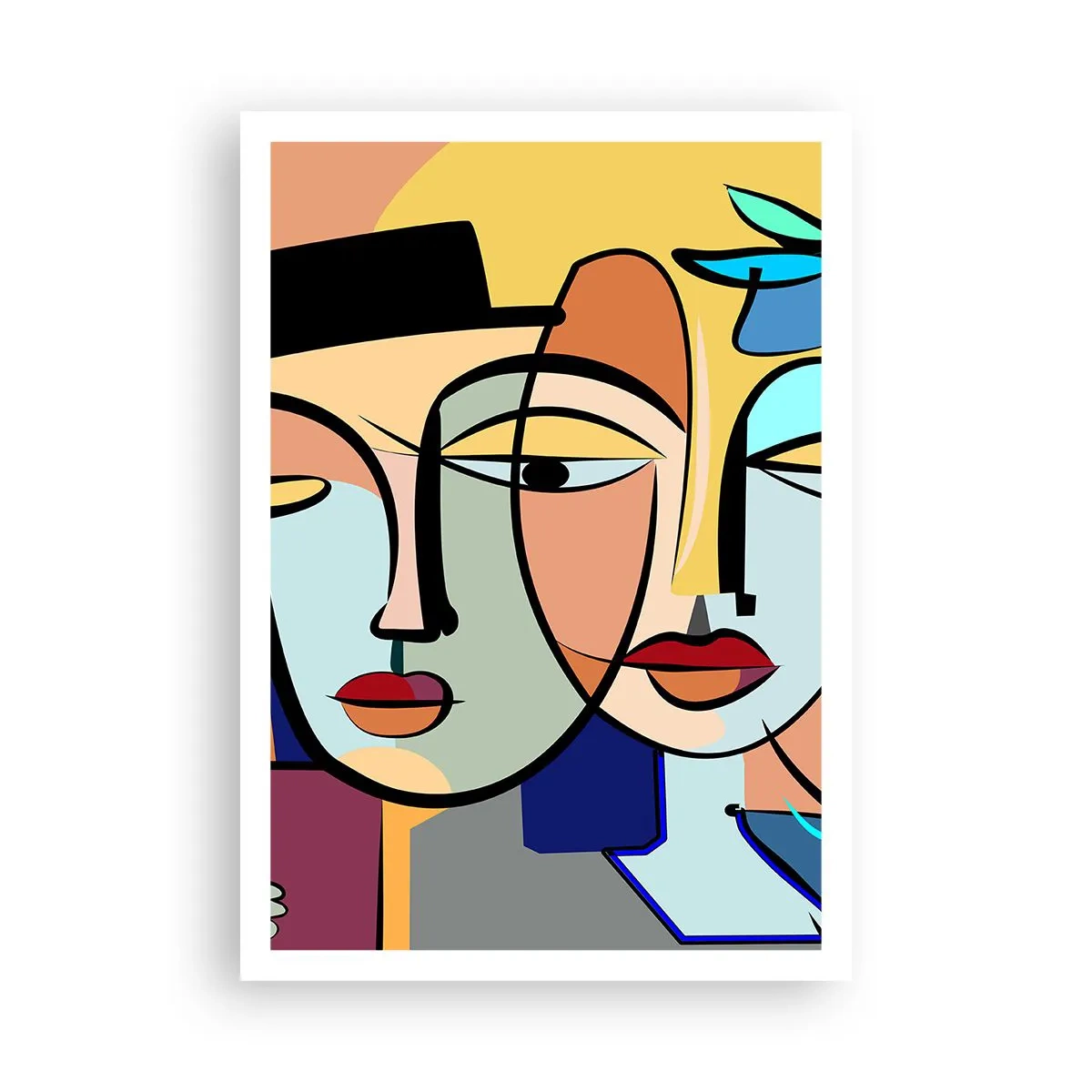 Poster - Picassos randez vous - 70x100 cm