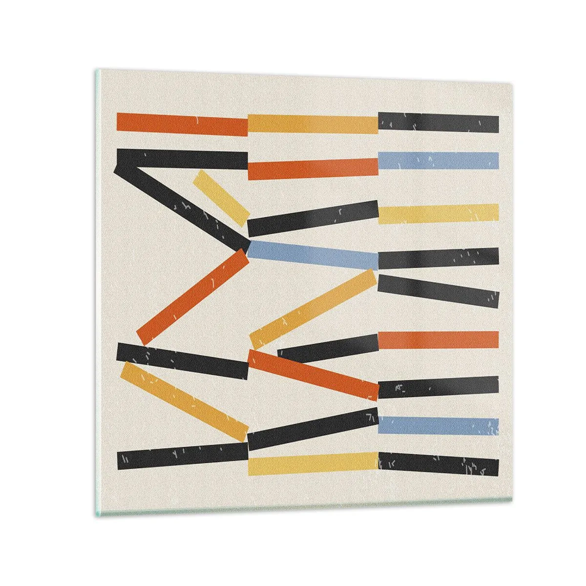 Glasbild - Bild auf glas - Komposition auf der Ebene - 60x60 cm