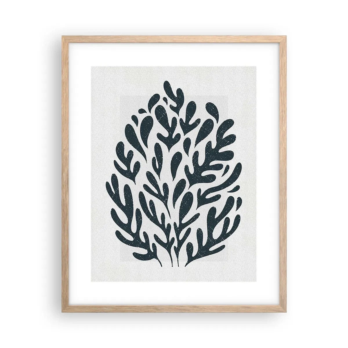 Poster in einem Rahmen aus heller Eiche - Formen der Natur - 40x50 cm
