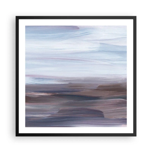 Poster in einem schwarzem Rahmen - Elemente: Wasser - 60x60 cm