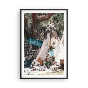 Poster in einem schwarzem Rahmen - Liebe machen ... - 61x91 cm