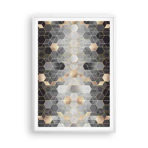 Poster in einem weißen Rahmen - Diamant-Komposition - 70x100 cm