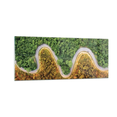 Glasbild - Bild auf glas - Grenzen und Durchbrüche - 100x40 cm