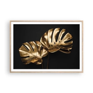 Poster in einem Rahmen aus heller Eiche - Die Schätze der Natur - 100x70 cm