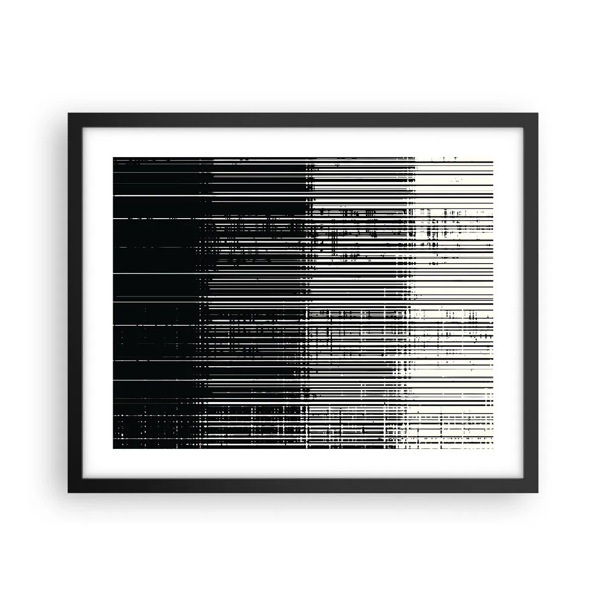 Poster in einem schwarzem Rahmen - Wellen und Vibrationen - 50x40 cm