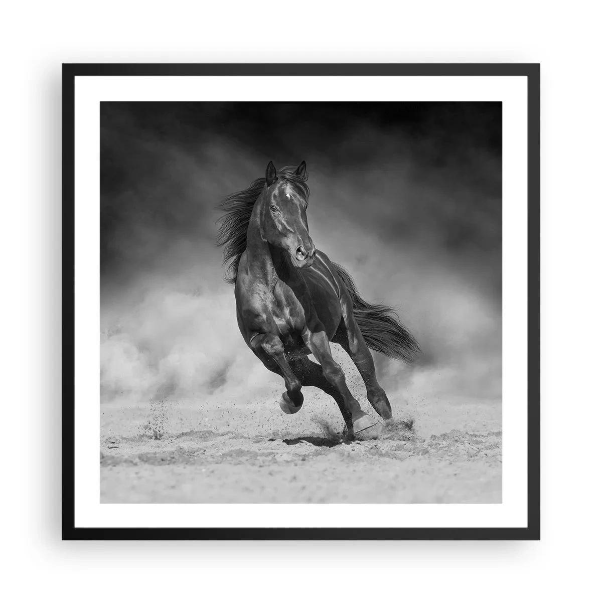 Poster in einem schwarzem Rahmen - Würdig des Emirs selbst - 60x60 cm