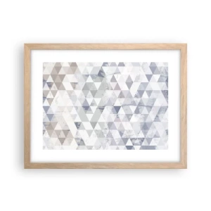 Poster in einem Rahmen aus heller Eiche - Im Rhythmus auf drei - 40x30 cm