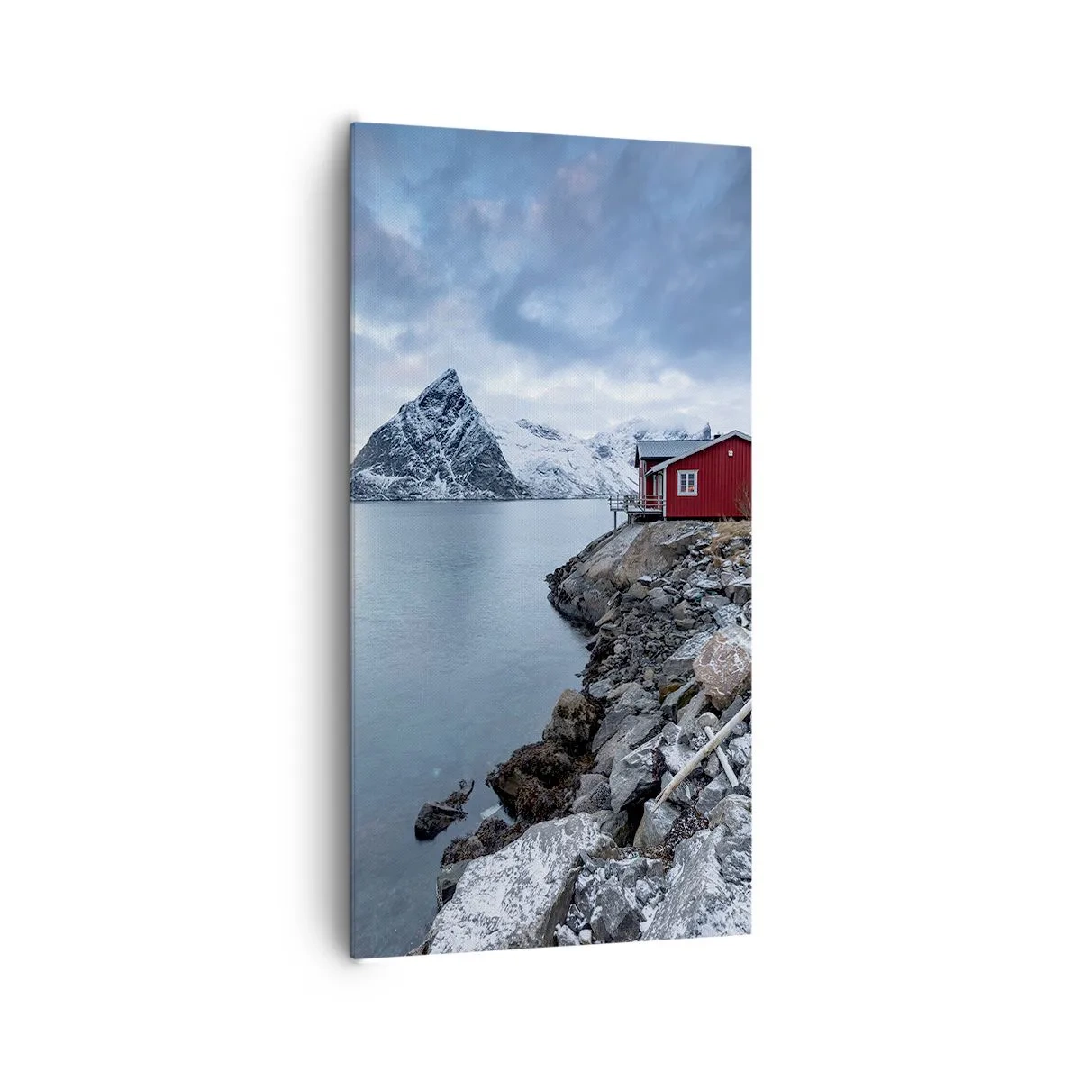 Bild auf Leinwand - Leinwandbild - Skandinavischer Rückzugsort - 65x120 cm