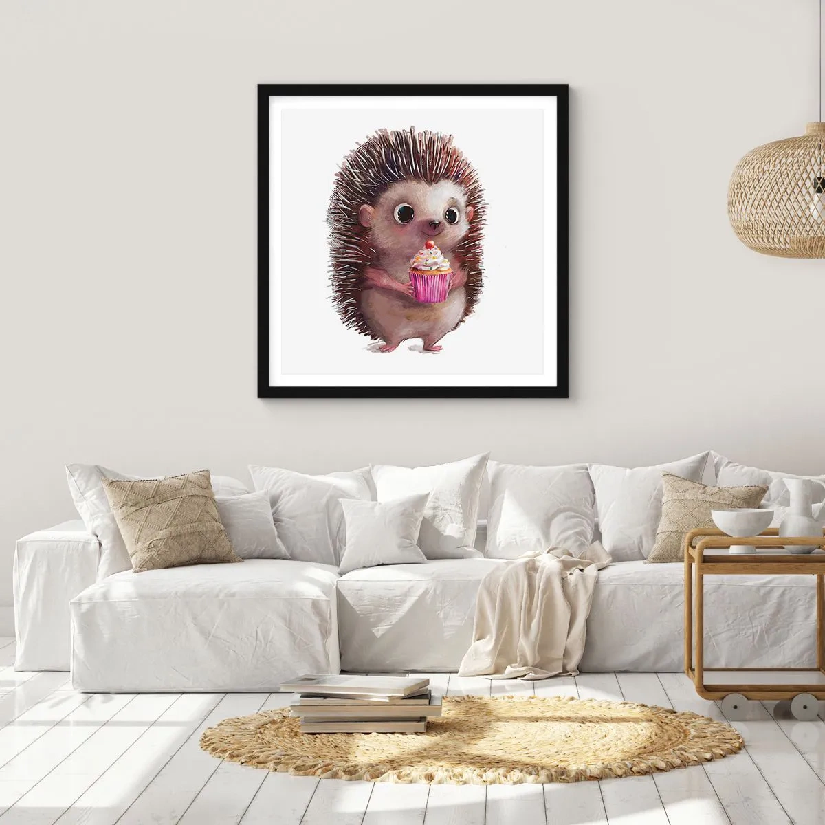 Poster in einem schwarzem Rahmen - Der Feiertag ist jeden Tag - 60x60 cm