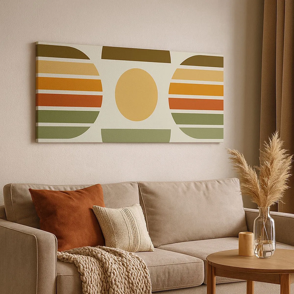 Bild auf Leinwand - Leinwandbild - In Erdtönen - 100x40 cm