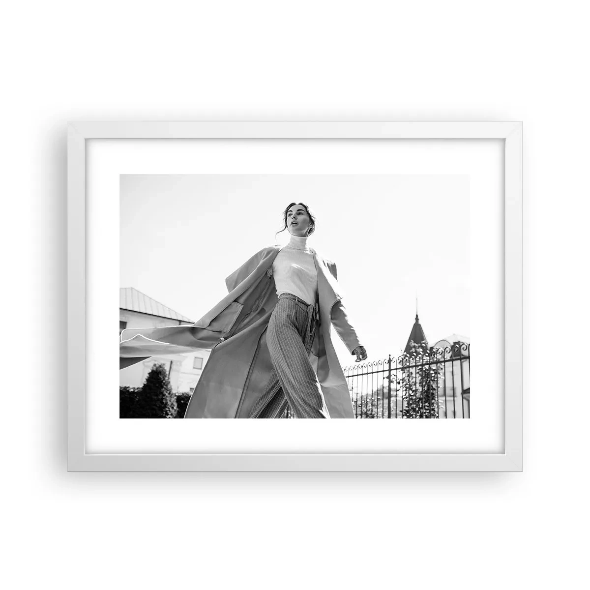 Poster in einem weißen Rahmen - Gehst du mit mir? - 40x30 cm