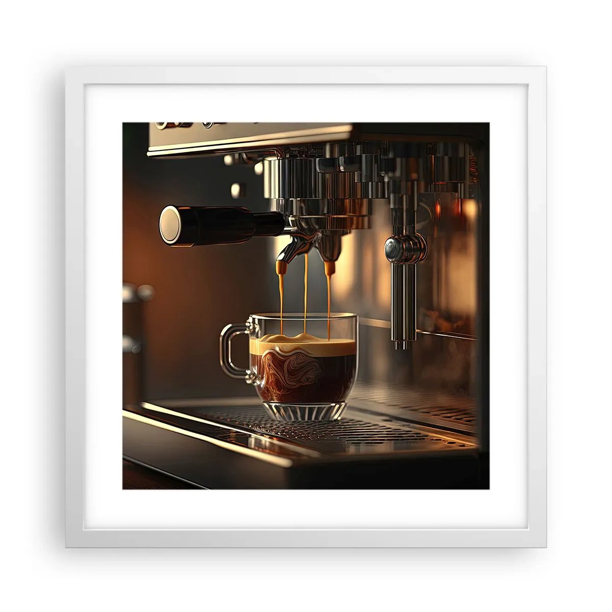 Poster in einem weißen Rahmen - Sinnliche Mischung - 40x40 cm