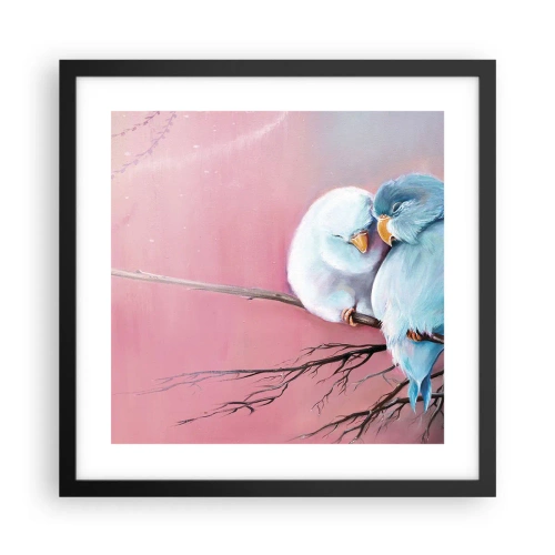 Poster in einem schwarzem Rahmen - Was kann ich hier hinzufügen? ... - 40x40 cm