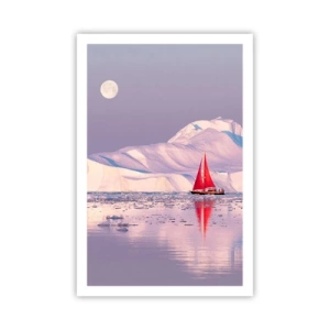 Poster - Die Hitze des Segels, die Kälte des Eises - 61x91 cm