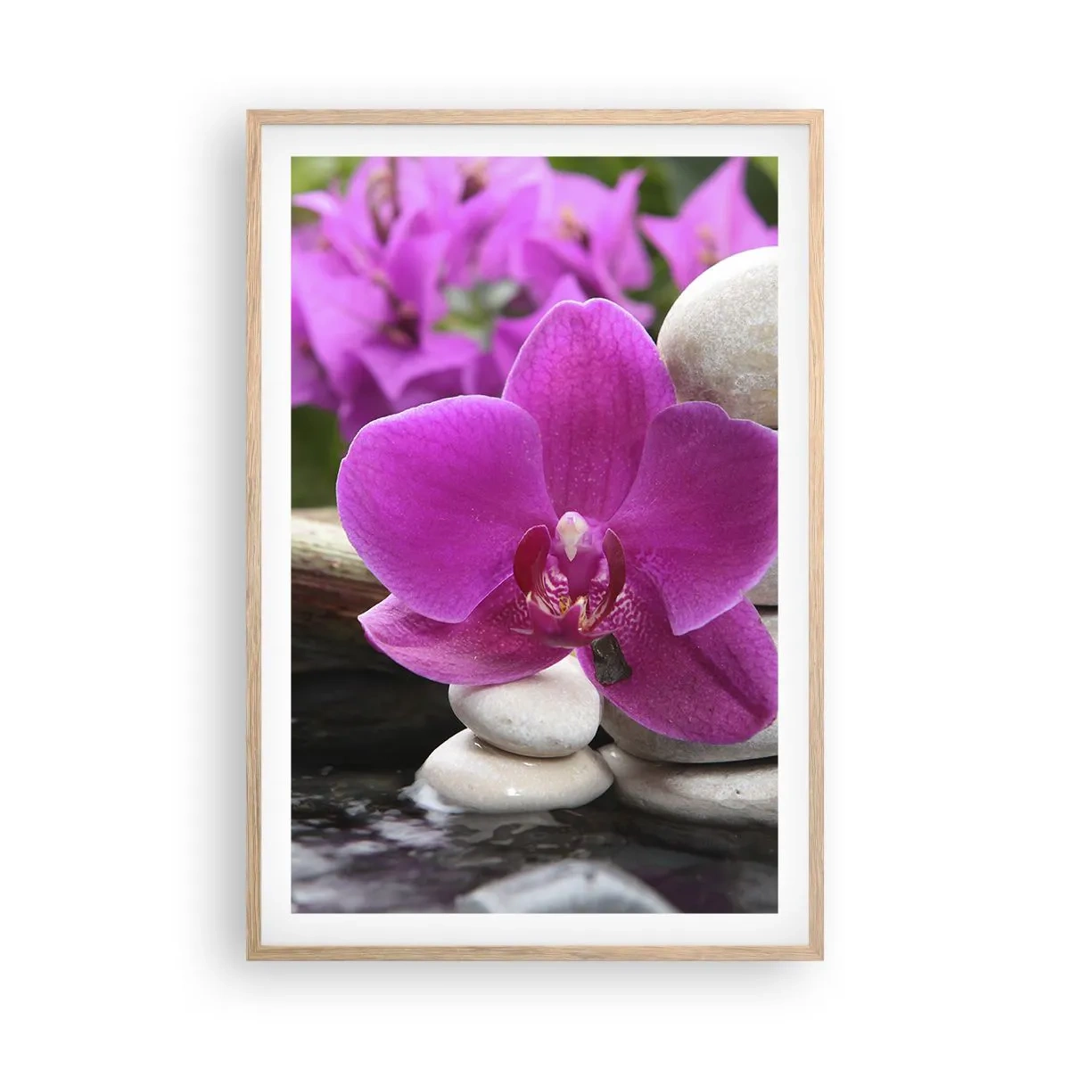 Poster in einem Rahmen aus heller Eiche - Du ruhst dich schon aus - 61x91 cm