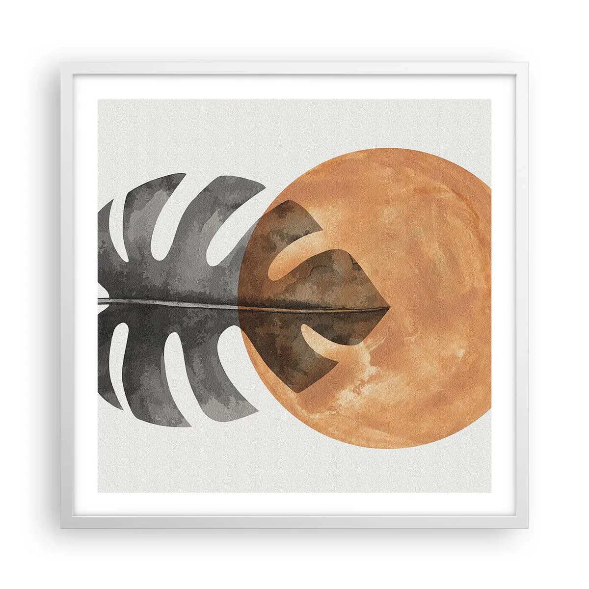 Poster in einem weißen Rahmen - Immer die Sonne - 60x60 cm