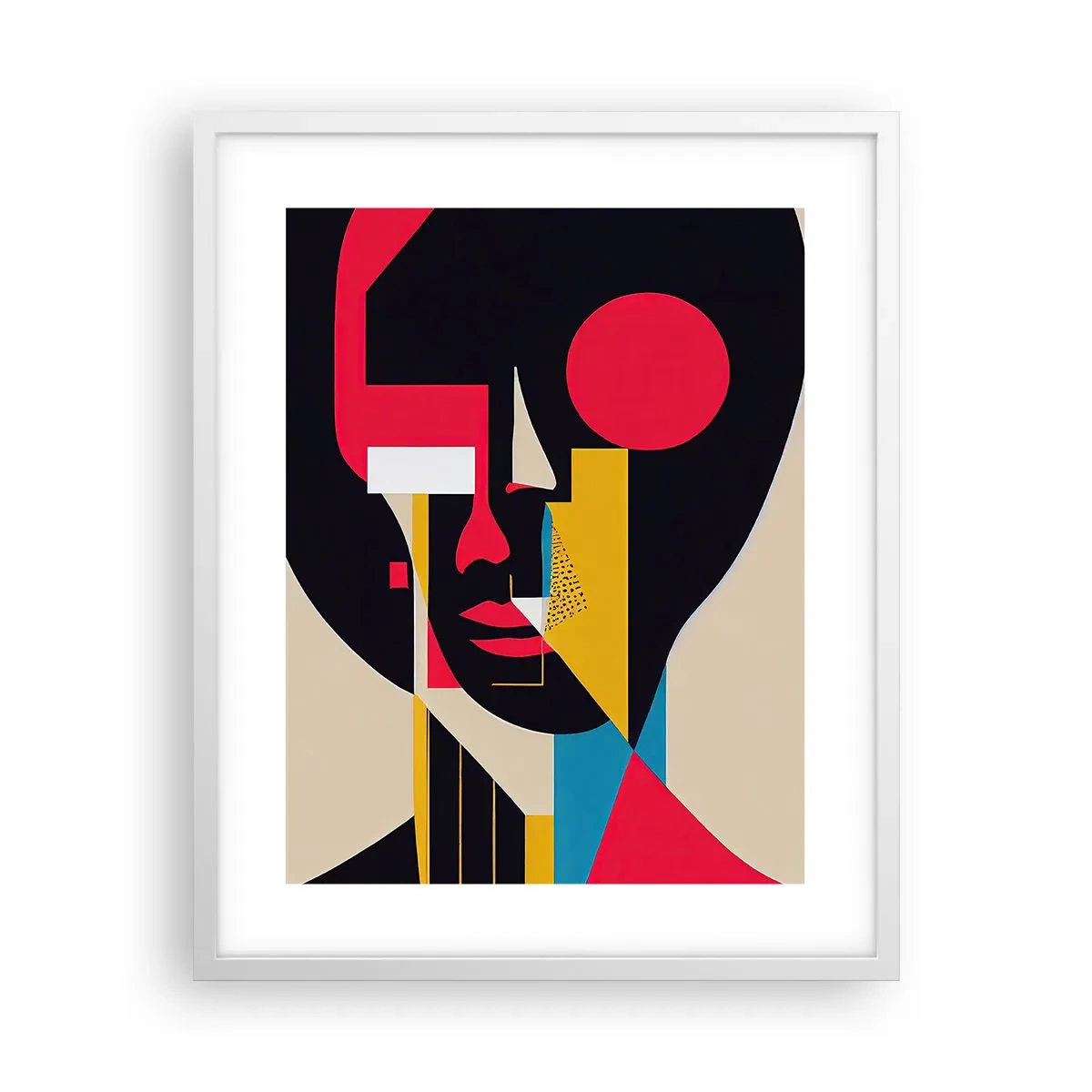 Poster in einem weißen Rahmen - Ihre innere Welt - 40x50 cm