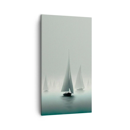 Bild auf Leinwand - Leinwandbild - Aus Nebel - 45x80 cm