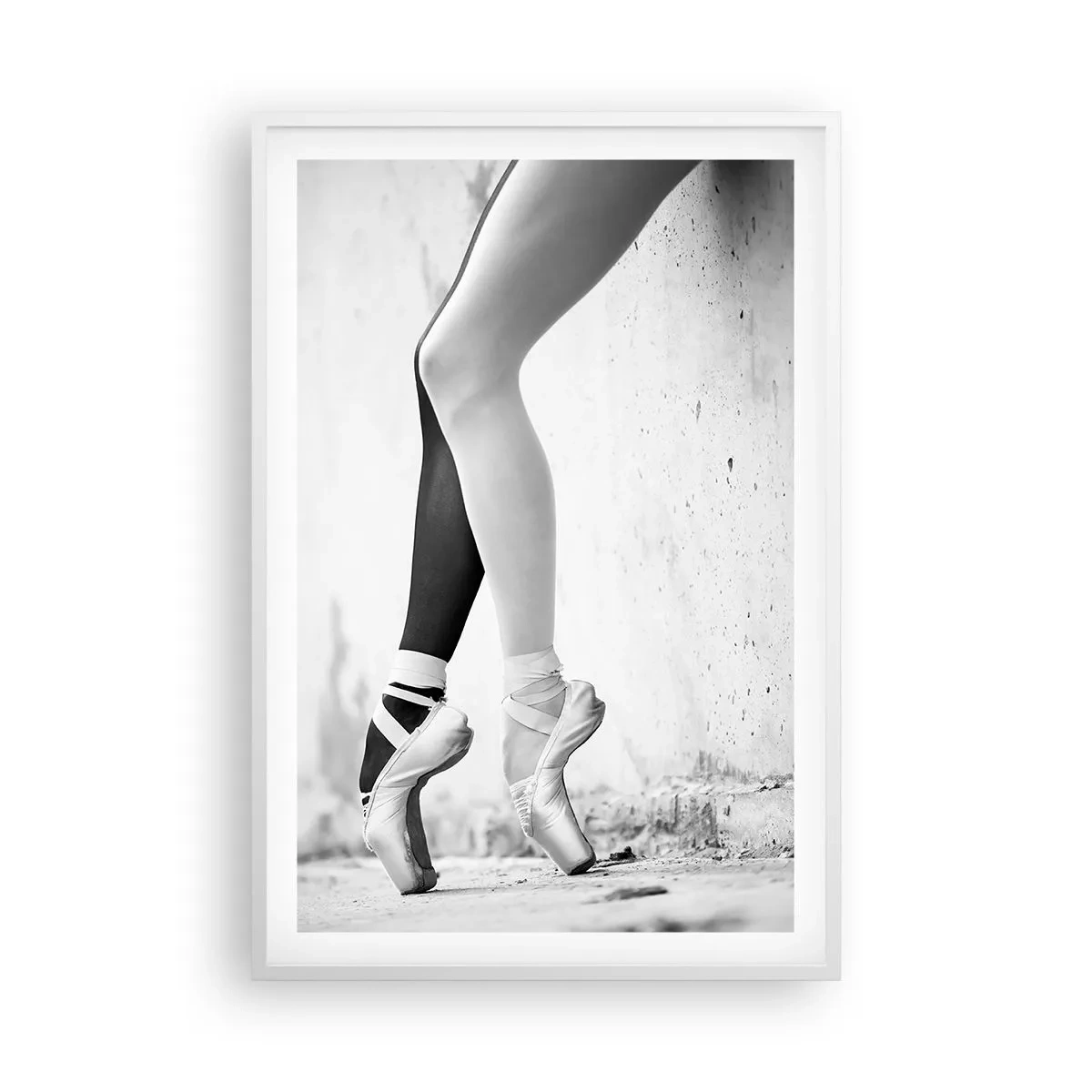 Poster in einem weißen Rahmen - Ballerina, voilà! - 61x91 cm