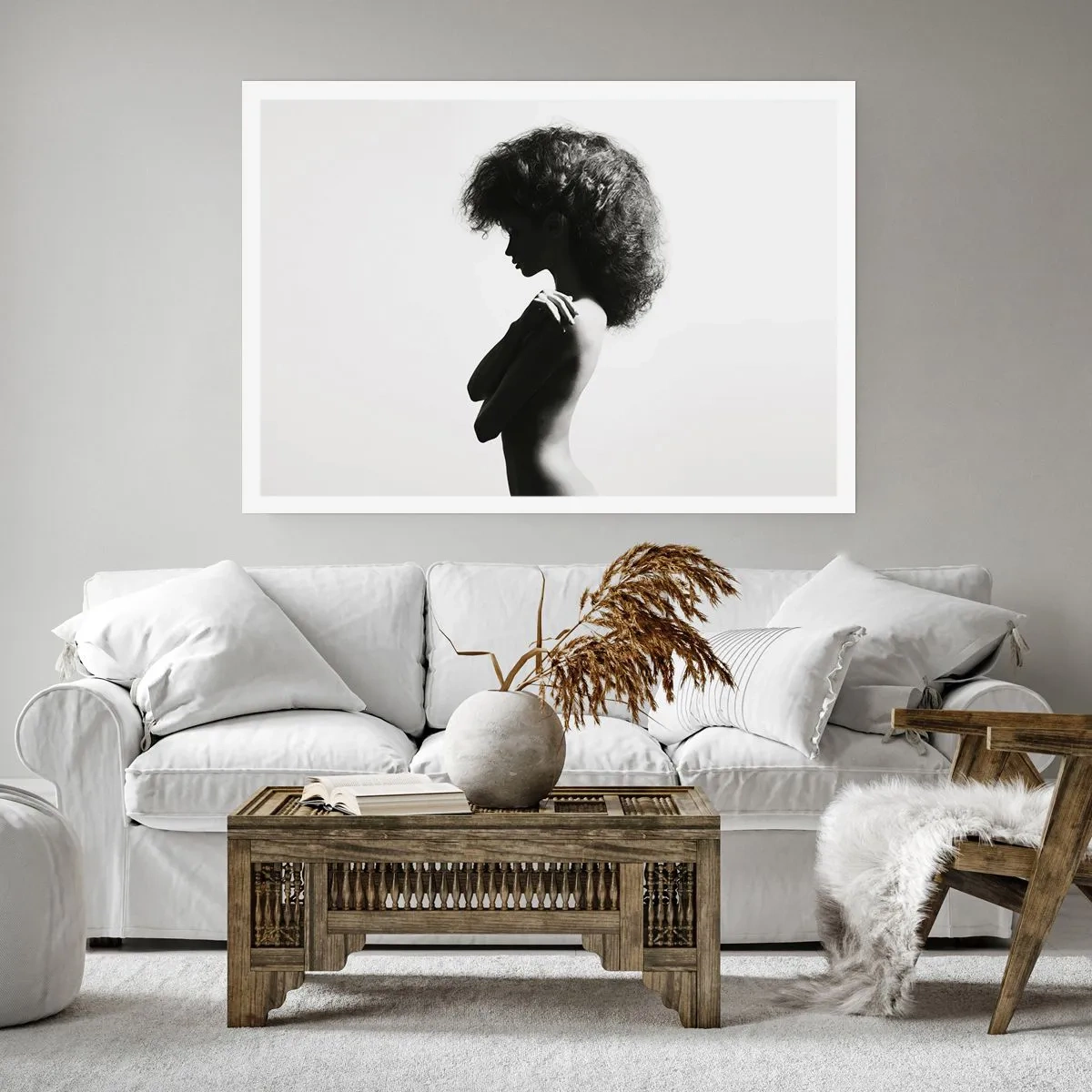 Poster - Wie eine Blume auf einem schlanken Stiel - 50x40 cm