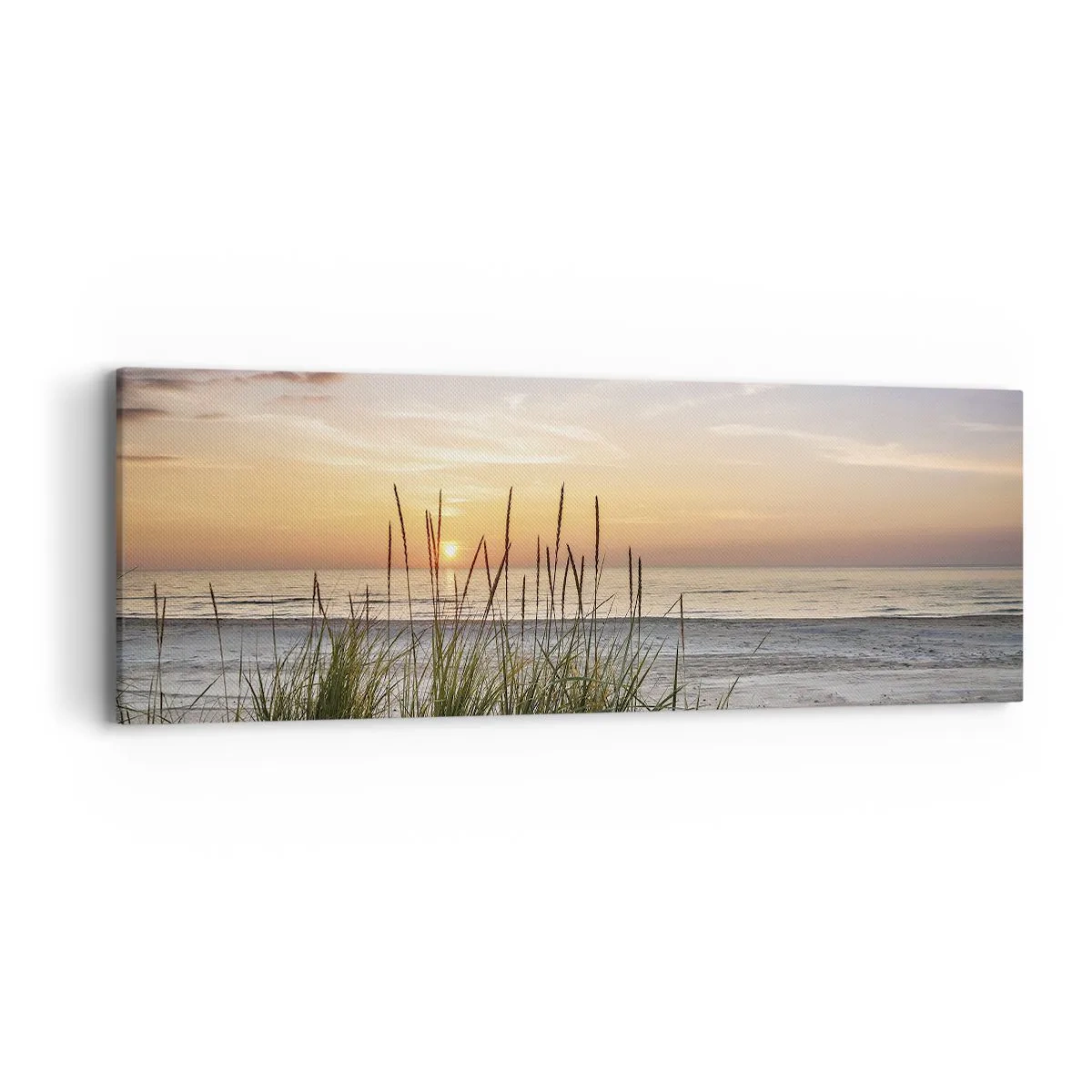 Bild auf Leinwand - Leinwandbild - Schau, denk, fühl - 90x30 cm