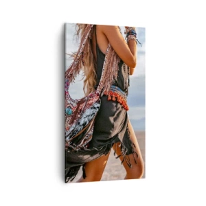 Bild auf Leinwand - Leinwandbild - Das Mädchen des Schamanen - 45x80 cm