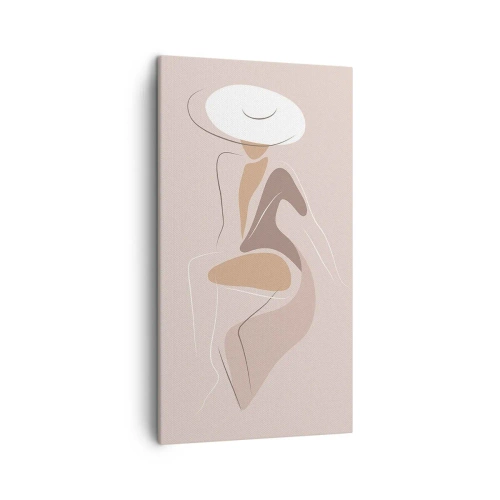 Bild auf Leinwand - Leinwandbild - Eine Dame sein - 45x80 cm
