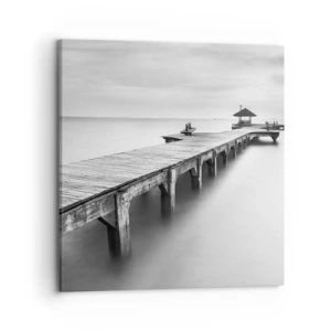 Bild auf Leinwand - Leinwandbild - In die Ferne - 70x70 cm