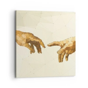 Bild auf Leinwand - Leinwandbild - Göttliche Geometrie - 70x70 cm