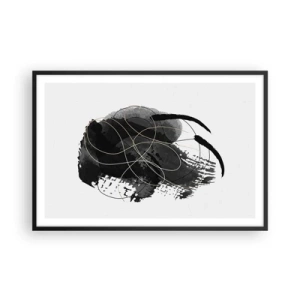 Poster in einem schwarzem Rahmen - Aus Schwarz entstanden - 91x61 cm