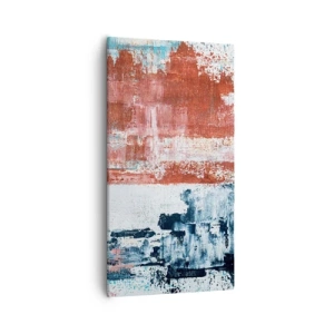 Bild auf Leinwand - Leinwandbild - Fünfzig-Fünfzig abstrakt - 55x100 cm