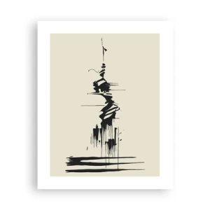 Poster - Hastige Abstraktion - 40x50 cm