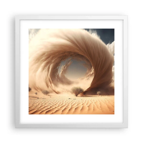 Poster in einem weißen Rahmen - Geöffnetes Portal - 40x40 cm